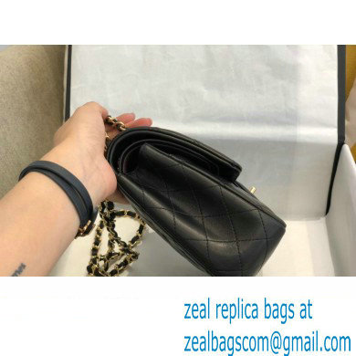 Chanel Medium Classic Flap Handbag A01112 in Lambskin Black/Gold