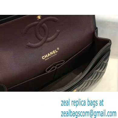 Chanel Medium Classic Flap Handbag A01112 in Lambskin Black/Gold