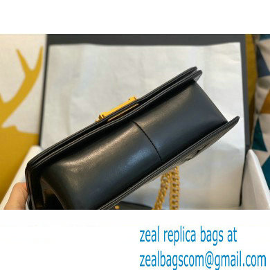 Chanel Medium LE BOY Handbag A67086 in Lambskin Black/Aged Gold
