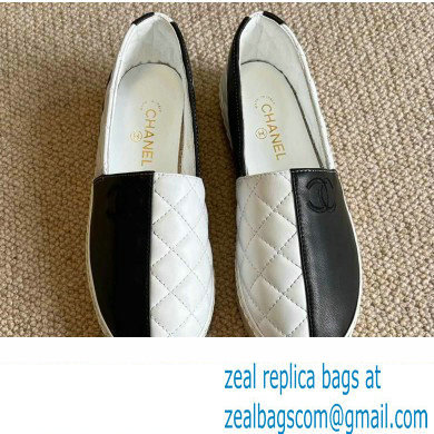 Chanel Patchwork Quilting Espadrilles Black/White 2022