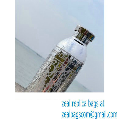 Dior Aqua Bottle Holder Silver with Shoulder Strap