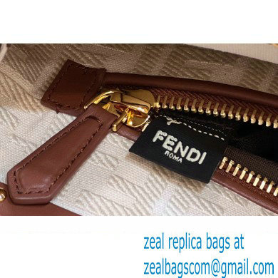 Fendi Peekaboo Iconic Medium Bag Brown in Calfskin Leather with FF Lining