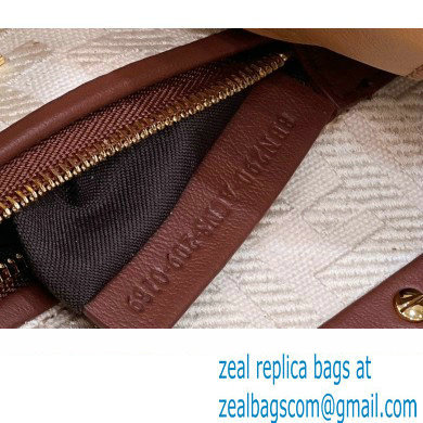 Fendi Peekaboo Iconic Mini Bag Brown in Calfskin Leather with FF Lining