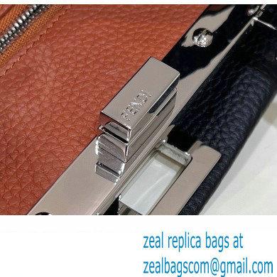 Fendi Peekaboo Iconic Mini Bag in Grain Leather Black - Click Image to Close