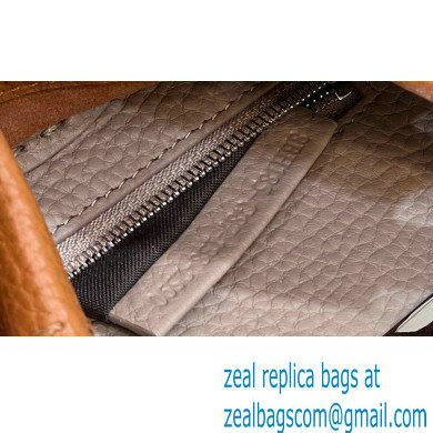 Fendi Peekaboo Iconic Mini Bag in Grain Leather Brown