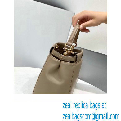 Fendi Peekaboo Iconic Mini Bag in Nappa Leather Beige - Click Image to Close