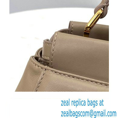 Fendi Peekaboo Iconic Mini Bag in Nappa Leather Beige