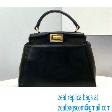 Fendi Peekaboo Iconic Mini Bag in Nappa Leather Black