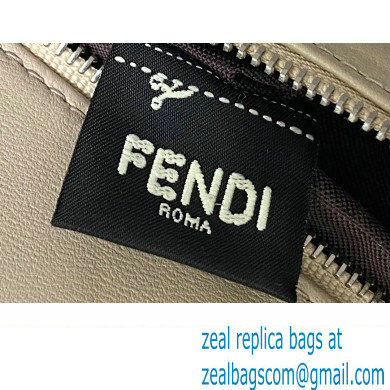 Fendi Peekaboo Iconic Mini Bag in Nappa Leather Creamy