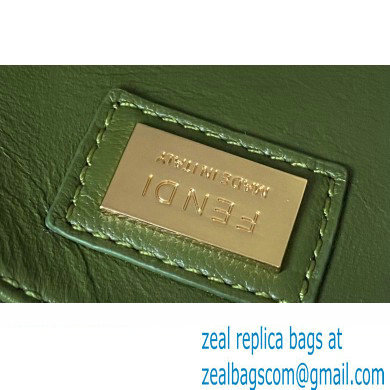 Fendi Peekaboo Iconic Mini Bag in Nappa Leather Dark Green - Click Image to Close