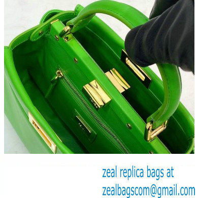 Fendi Peekaboo Iconic Mini Bag in Nappa Leather Grass Green