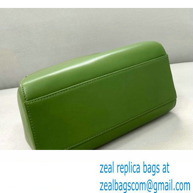 Fendi Peekaboo Iconic Mini Bag in Nappa Leather Green