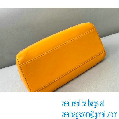 Fendi Peekaboo Iconic Mini Bag in Nappa Leather Orange - Click Image to Close