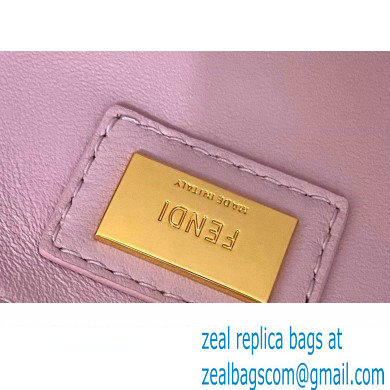 Fendi Peekaboo Iconic Mini Bag in Nappa Leather Pink