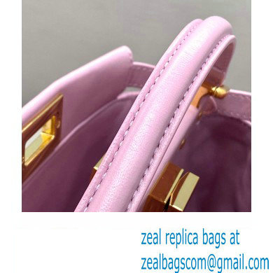 Fendi Peekaboo Iconic Mini Bag in Nappa Leather Pink