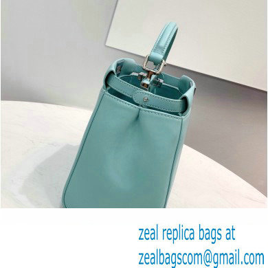 Fendi Peekaboo Iconic Mini Bag in Nappa Leather Sky Blue - Click Image to Close