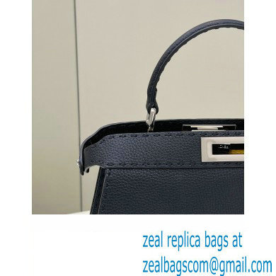 Fendi Peekaboo Iseeu Medium Bag in Selleria Romano Leather Black