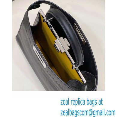 Fendi Peekaboo Iseeu Medium Bag in Selleria Romano Leather Black