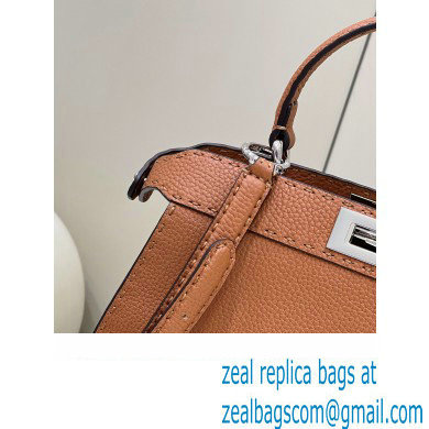 Fendi Peekaboo Iseeu Medium Bag in Selleria Romano Leather Brown