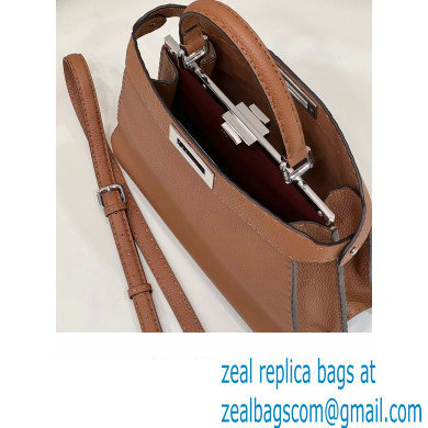 Fendi Peekaboo Iseeu Medium Bag in Selleria Romano Leather Brown