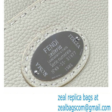 Fendi Peekaboo Iseeu Medium Bag in Selleria Romano Leather Dark Gray