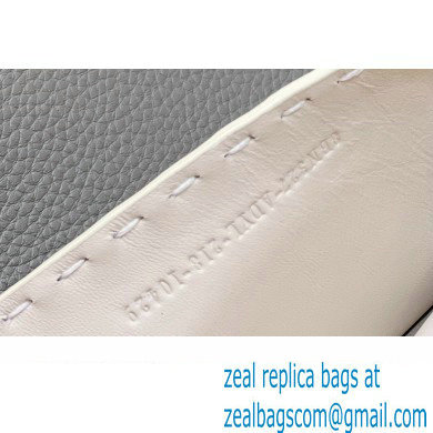 Fendi Peekaboo Iseeu Medium Bag in Selleria Romano Leather Gray