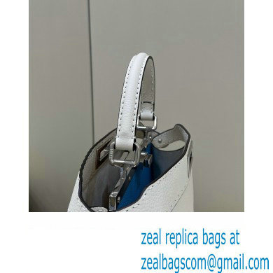 Fendi Peekaboo Iseeu Medium Bag in Selleria Romano Leather White