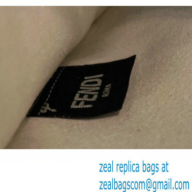 Fendi Peekaboo Iseeu Medium Bag in Selleria Romano Leather White
