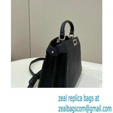 Fendi Peekaboo Iseeu Small Bag in Selleria Romano Leather Black