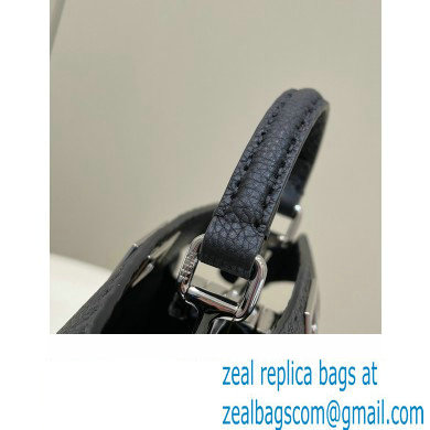 Fendi Peekaboo Iseeu Small Bag in Selleria Romano Leather Black - Click Image to Close