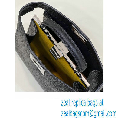 Fendi Peekaboo Iseeu Small Bag in Selleria Romano Leather Black