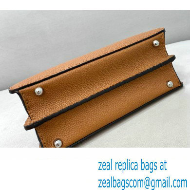 Fendi Peekaboo Iseeu Small Bag in Selleria Romano Leather Brown - Click Image to Close