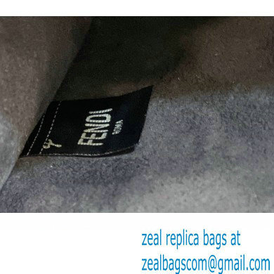 Fendi Peekaboo Iseeu Small Bag in Selleria Romano Leather Dark Gray - Click Image to Close