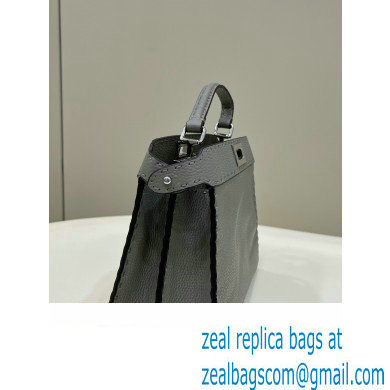 Fendi Peekaboo Iseeu Small Bag in Selleria Romano Leather Gray