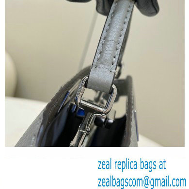 Fendi Peekaboo Iseeu Small Bag in Selleria Romano Leather Gray