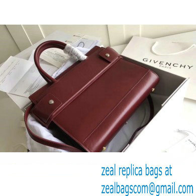 Givenchy Horizon Mini/Small Leather Bag Burgundy