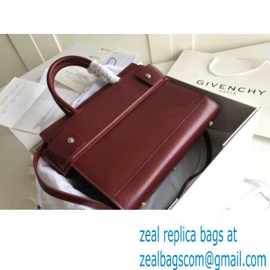 Givenchy Horizon Mini/Small Leather Bag Burgundy - Click Image to Close