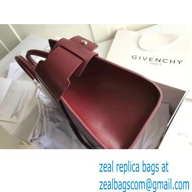 Givenchy Horizon Mini/Small Leather Bag Burgundy - Click Image to Close