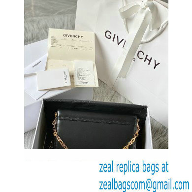 Givenchy Medium 4G Bag in Box Leather with Chain Black/Gold