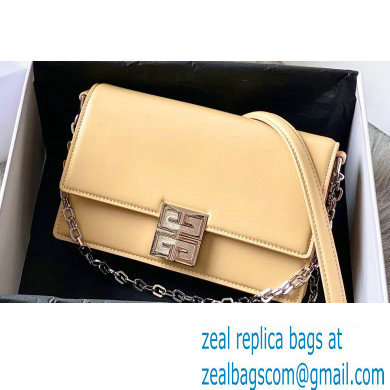 Givenchy Medium 4G Bag in Box Leather with Chain Light Yellow