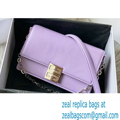 Givenchy Medium 4G Bag in Box Leather with Chain Lilac