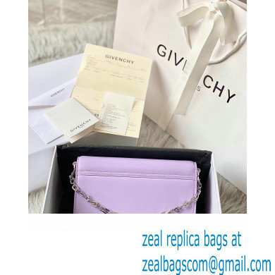 Givenchy Medium 4G Bag in Box Leather with Chain Lilac