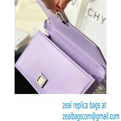 Givenchy Medium 4G Bag in Box Leather with Chain Lilac