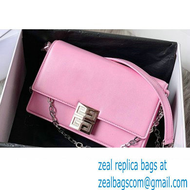 Givenchy Medium 4G Bag in Box Leather with Chain Pink