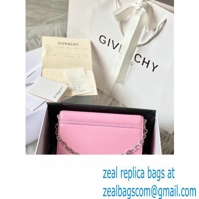 Givenchy Medium 4G Bag in Box Leather with Chain Pink