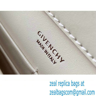 Givenchy Medium 4G Bag in Box Leather with Chain White