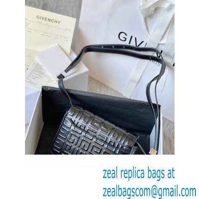 Givenchy Small 4G Bag in Box Leather Embossed Black