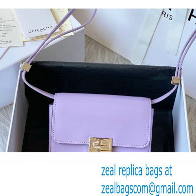 Givenchy Small 4G Bag in Box Leather Lilac - Click Image to Close