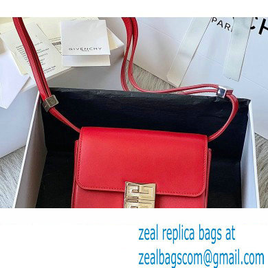 Givenchy Small 4G Bag in Box Leather Red