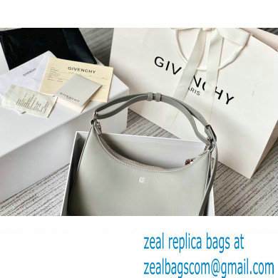 Givenchy Small Moon Cut Out Bag in Leather Light Gray